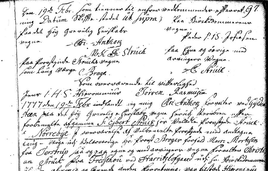 Eiler Struch - Skifte 1776, fol.97